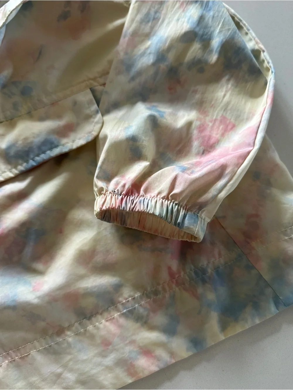 GAP Kids Toddler Tie-Dye Rainbow Raincoat Zipper Pull Over Jacket